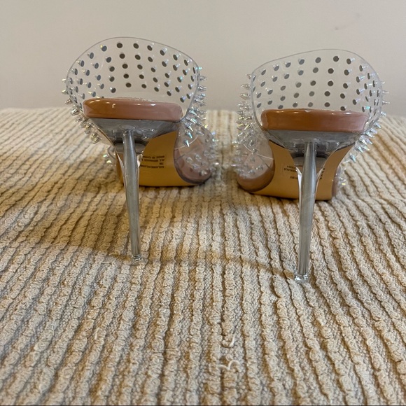 Steven Madden Studded Kalaine Iridescent Stiletto Mules - Picture 4 of 6